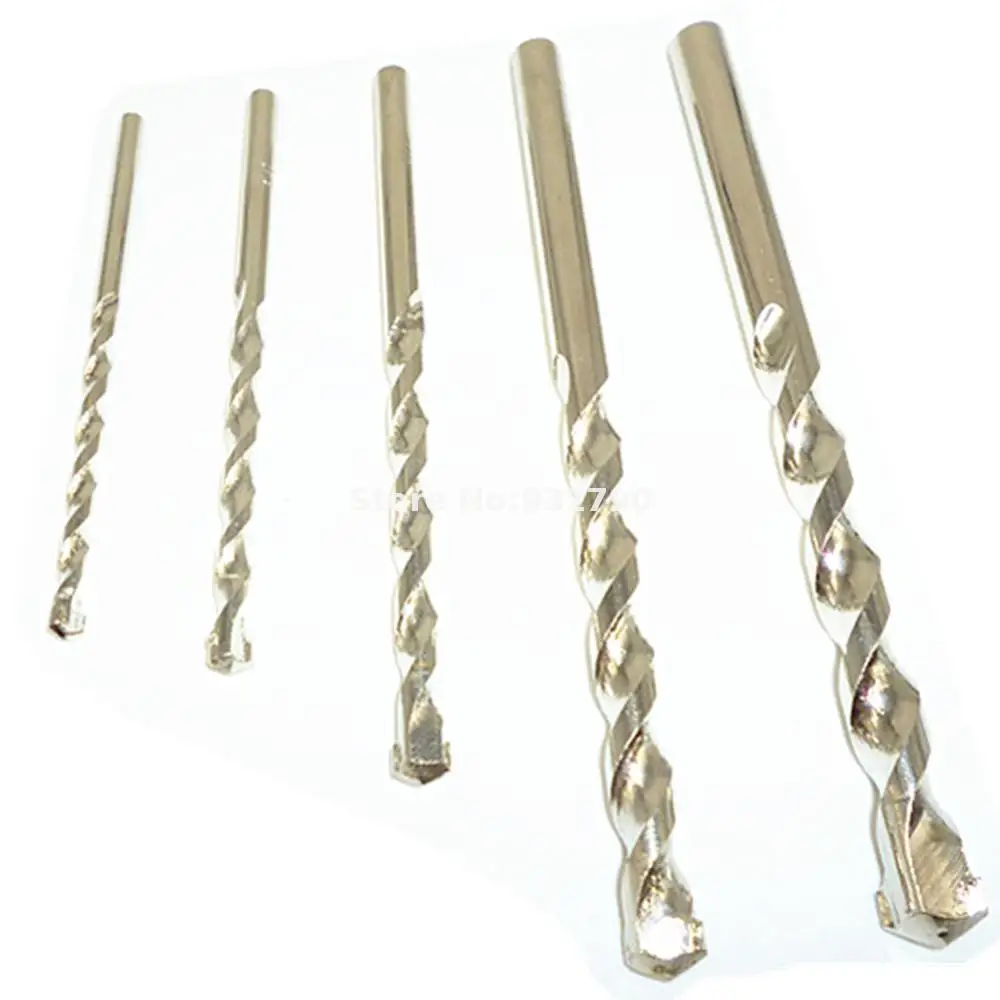 5pcs Precision Masonry Drill Bit Set Carbide Tip Concrete Wall Brick