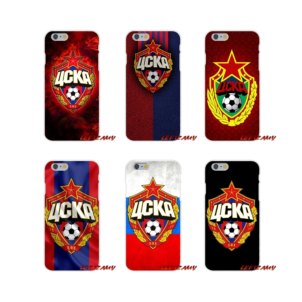 

For iPhone X XR XS MAX 4 4S 5 5S 5C SE 6 6S 7 8 Plus PFC CSKA Moscow Accessories Phone Shell Covers