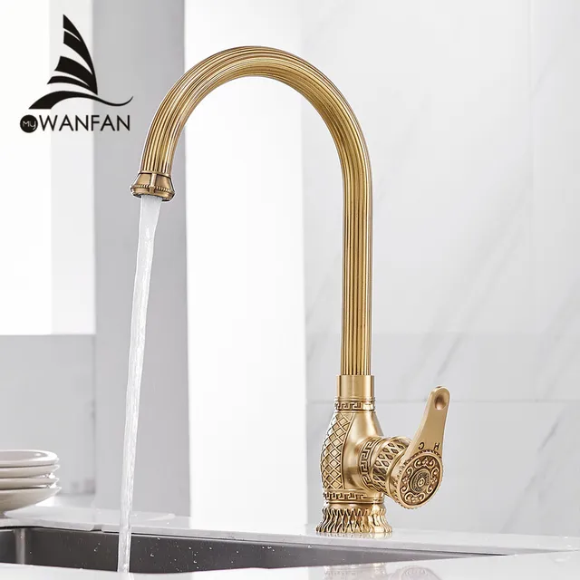 Special Price Kitchen Sink Faucets Retro Brass Antique Bronze Single Handle Kitchen Basin Faucets Deck Mounted Hot&Cold Water Mix Tap WF-6826 Special Price Kitchen Sink Faucets Retro Brass Antique Bronze Single Handle Kitchen Basin Faucets Deck Mounted Hot&Cold Water Mix Tap WF-6826