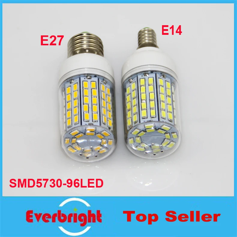 

Latest LED Light Ultra bright E14 E27 LED Bulbs Candle 30W SMD 5730 With Cover 96 leds Warm White Cool White 220V LED Corn Bulb