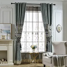 Новые высококачественные вышитые шторы в европейском стиле, занавески для гостиной, спальни, на заказ