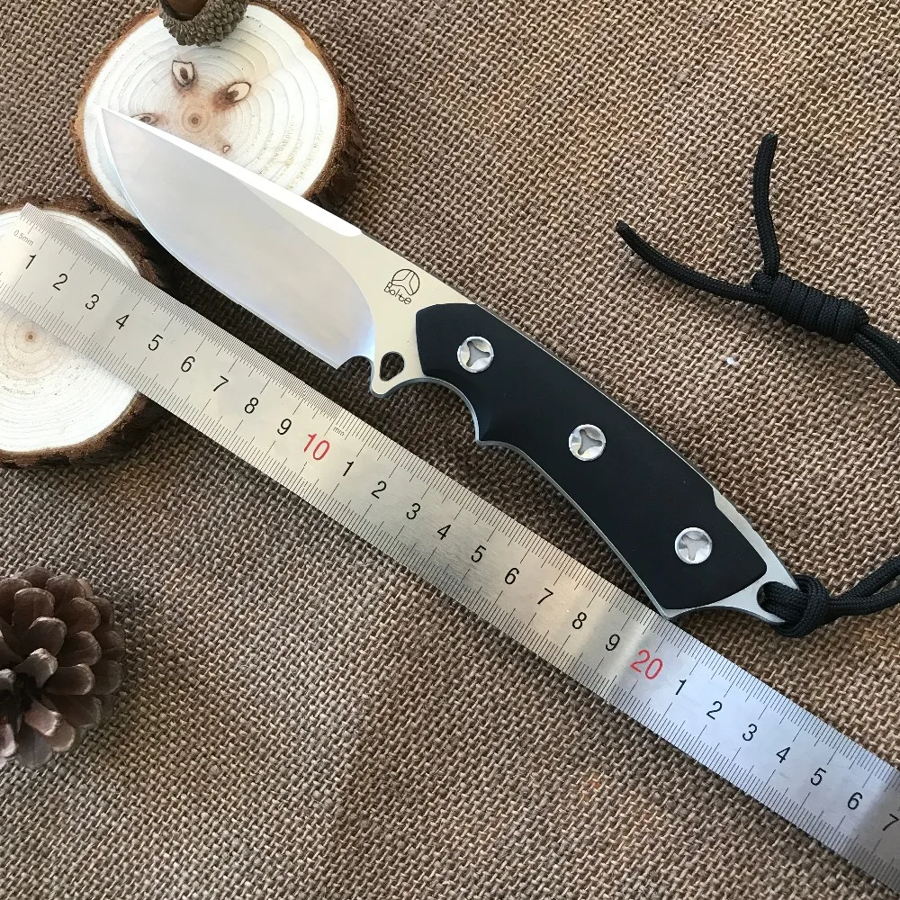 

D2 Bolte G10 Hunting Survival Knife Camp Fixed Blade Knife Straight Knives Outdoor Multi EDC Knife Tactical K Sheath On Sale