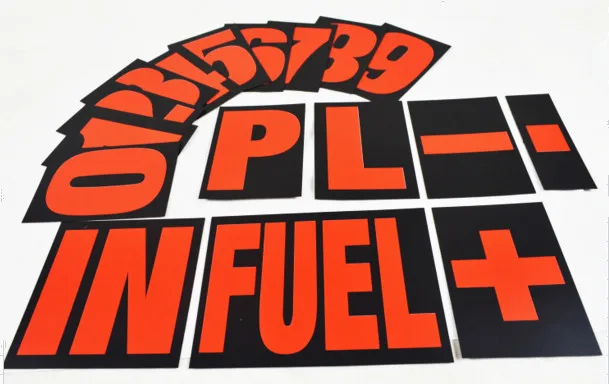 

Motorsport Racing Pit Board Numbers Kit 37Pieces