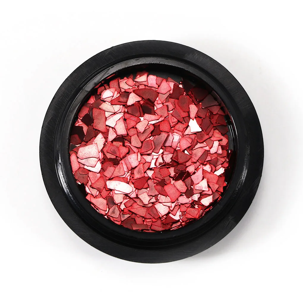 

Hot Sale 3PCS/Set Transparent Silver Red Manicure Sequins Nail Glitter Powder Art Decorations Women Nai Decor DIY Tool