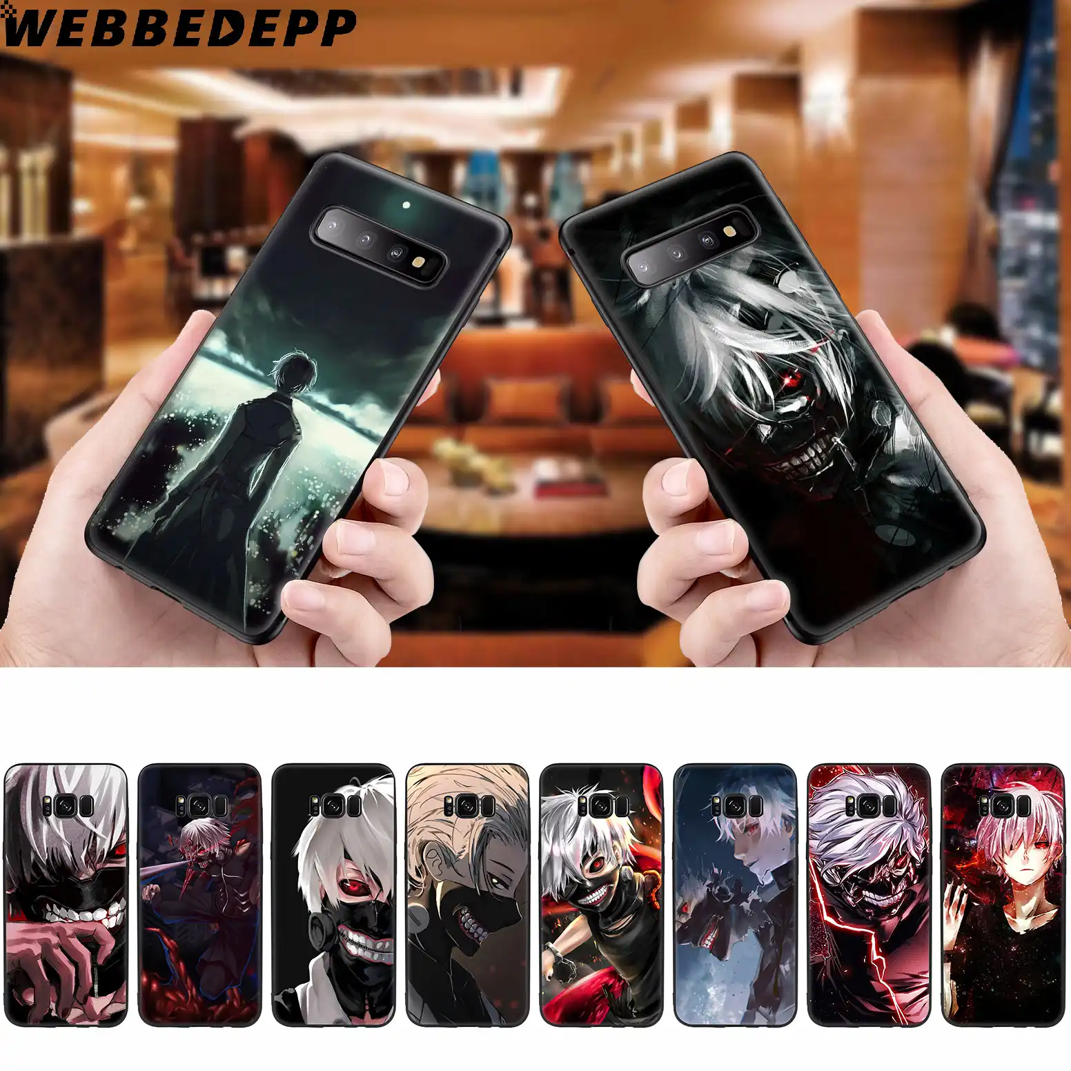 WEBBEDEPP Tokyo Ghoul мягкий чехол для Samsung Galaxy S10 S10e S9 S8 Plus S7 S6 Edge & J6 2018 Note 10 9 8|Специальные