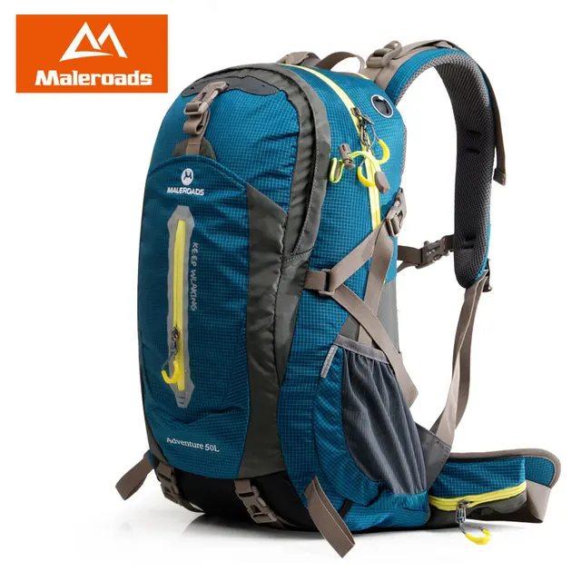 Maleroads Outdoor Sport Bag Travel Backpack Climbing Maleroads Outdoor Sport Bag Travel Backpack Climbing Schoolbag Climb Knapsack Hiking Camping Packsack 50l