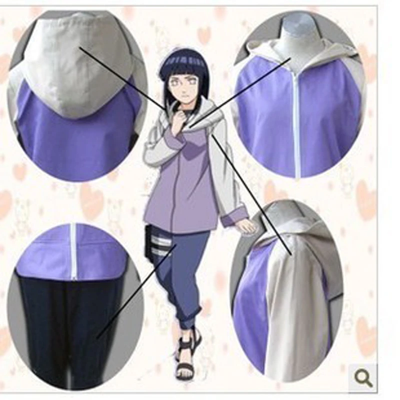 Аниме Наруто Косплей Shippuuden Hinata Hyuga 2-го поколения полный комбо набор Косплей Костюм Спортивная одежда Наруто толстовки кофты