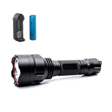 Waterproof Q5 Led Flashlight Torch Lamp Outdoor Lanterna Flash Light Lampe with batteries and charger For Hunting Fishing