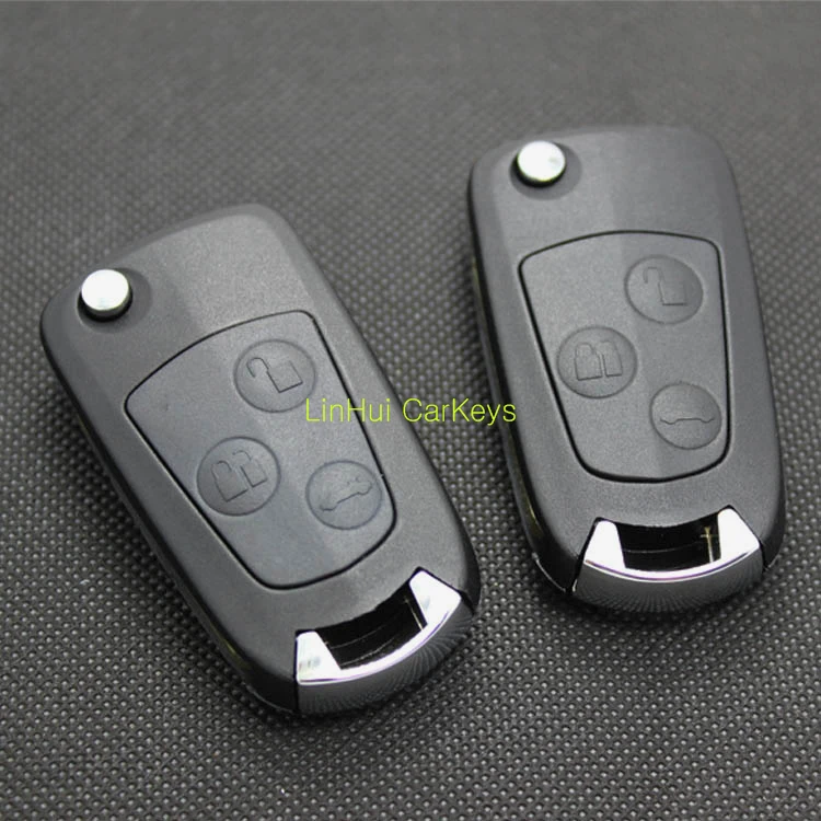 PINECONE для FORD MONDEO FOCUS FIESTA C S MAX GALAXY Key Shell 3 кнопочный необработанный латунный лезвие
