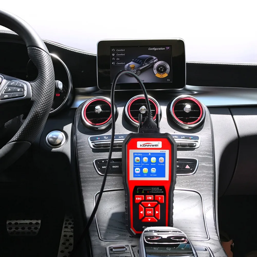 KONNWEI KW850 OBD2 сканер EODB Автомобильный один клик обновление диагностика автомобиля