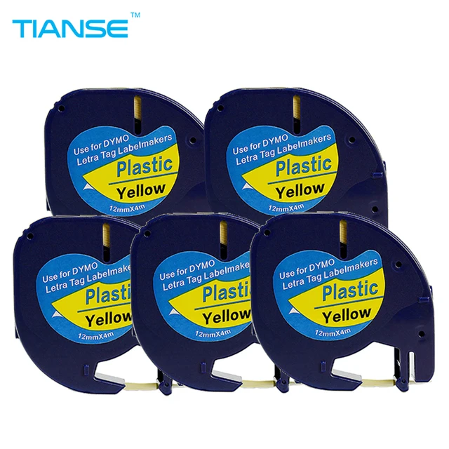 Special Offers TIANSE 5 Pieces/lot 91202 Compatible DYMO Letratag plastic tape 12mm black on white Laminated Tape 91202 for dymo LT printer Special Offers TIANSE 5 Pieces/lot 91202 Compatible DYMO Letratag plastic tape 12mm black on white Laminated Tape 91202 for dymo LT printer