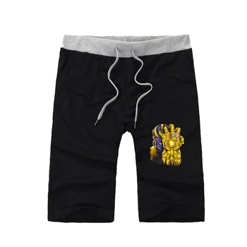 

Comics Thanos shorts Men Fashion Solid Knee Length Short Pants Casual shorts teenagers Short Sweatpants Workout Shorts