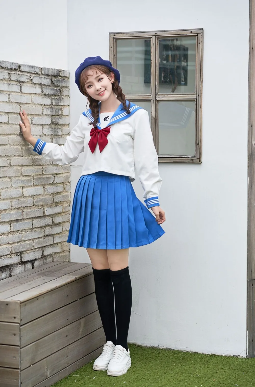 Sailor Школьная юбка униформа Японский Корея карнавал volwassen kostuums uniforme corea косплэй манга seifuku japones стиль