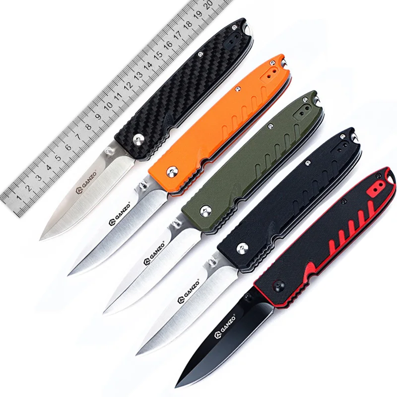 

Super EDC Knife G746-1 Ganzo Original Folding Knife 440C Blade G10 Carbon Fiber Utility Hunting Tactical Military Firebird knife