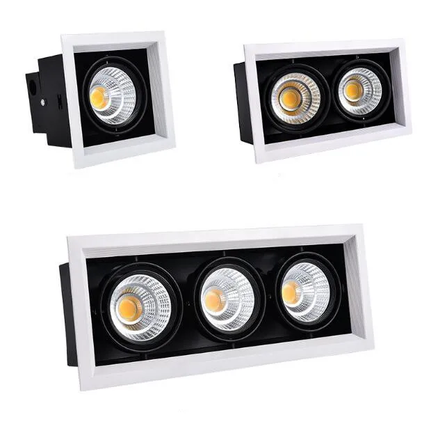 

2pcs COB LED Downlights 10w 20w 30w Surface Mounted dimmable LED Ceiling Lamps Spot Light square Rotation LED Downlights