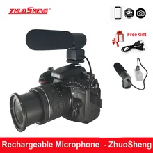 ZhuoSheng ZS-M1 проводной микрофон для зеркальной цифровой записи видеокамера Микрофон