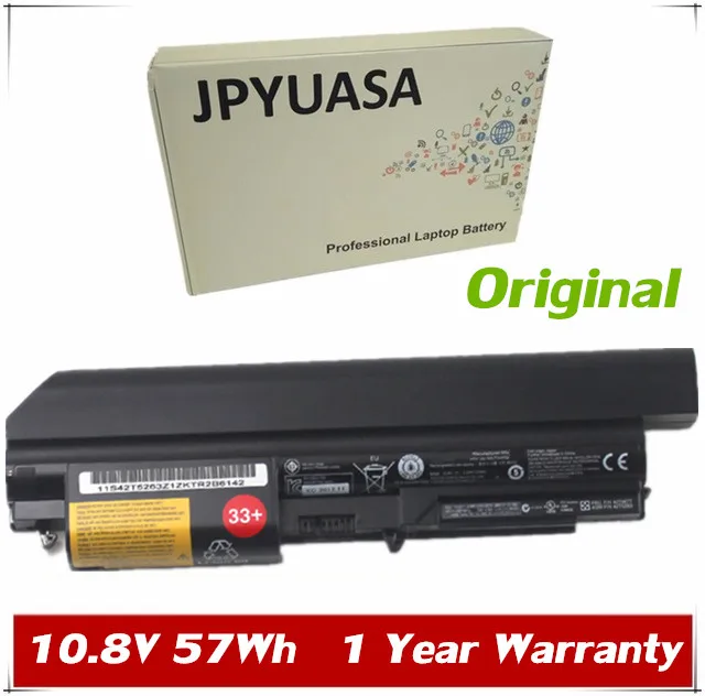 

JPYUASA 10.8V 57Wh 5200mAh Original 42T4653 42T4549 42T4677 42T5263 Laptop Battery For Lenovo T400 R400 R500 T61 T61P R61 R61I