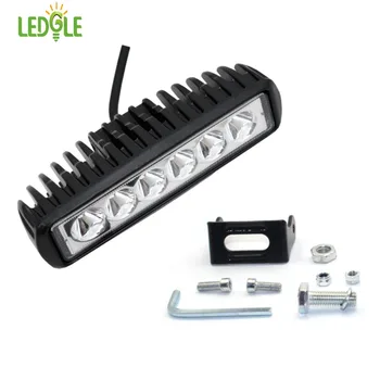 

18W Foco LED Light Bar Waterproof Refletor LED Work Lights Off-road Spotlights for Vehicles Daylight White 6500K 1420lm IP67 12V