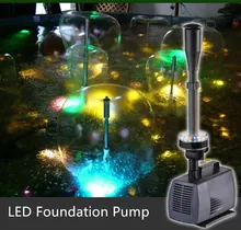 

45W 3500L/H Fish Pond Aquarium Fountain Pump Garden with Led Submersible Water Pump Led Light Color Change Fountain Maker