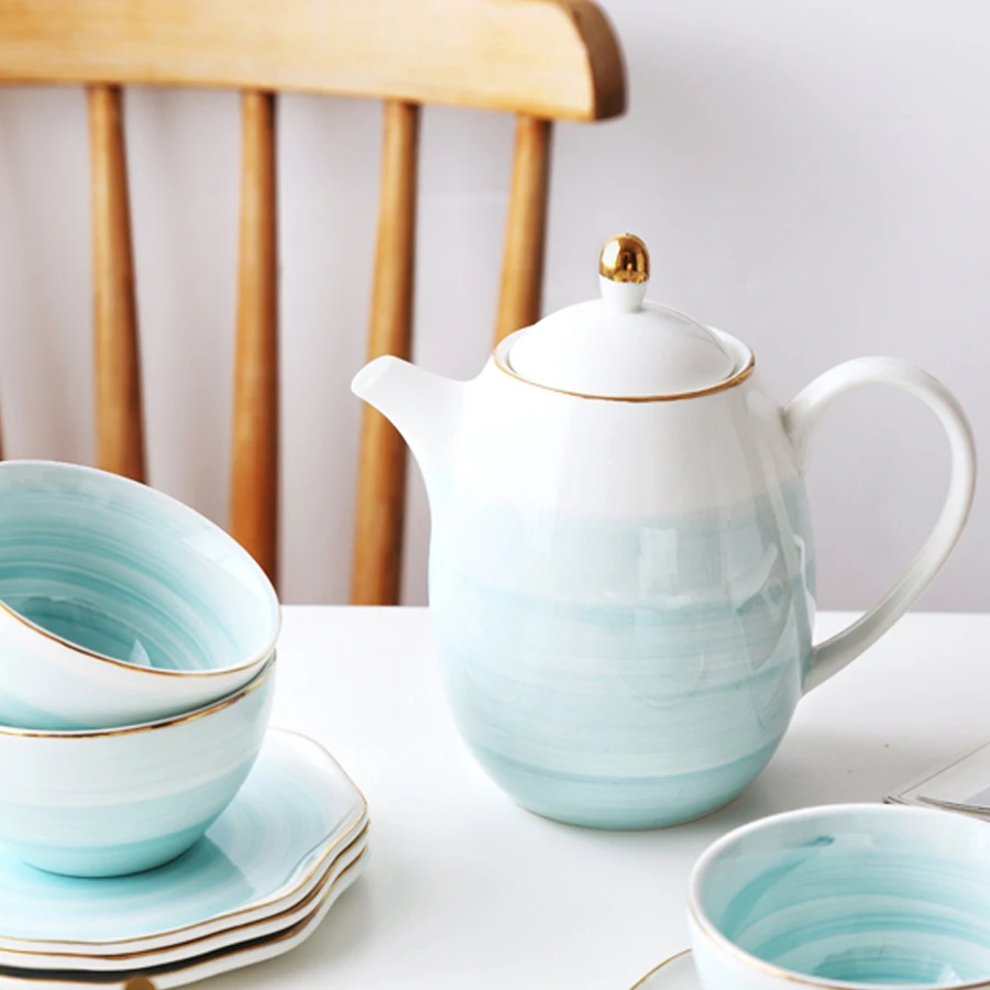 Керамическая чайная чашка, блюдце, креативный дизайн, фарфоровая кофейная чашка и блюдце, Набор чашек чая с 304 ложкой из нержавеющей стали