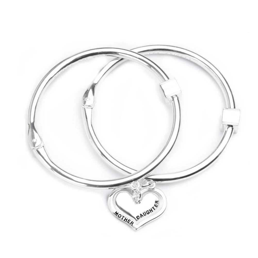 2 шт./компл. соответствующие сердце кулон браслеты для дочери Браслеты модные Мода Для женщин браслет ювелирные изделия для подарка маме на День Матери