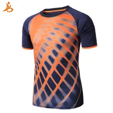 Быстросохнущая Спортивная футболка Для мужчин майка Открытый Обучение Бег Футболки Для мужчин короткий рукав печать Рубашки для мальчиков rashgard Футбол Джерси