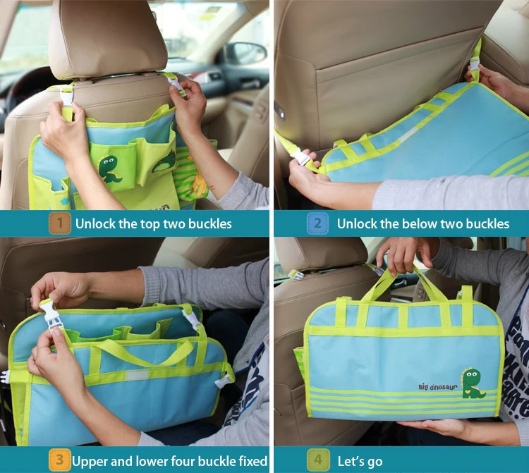 Младенческой Путешествия Удобный автокресло сумка для хранения мультфильм маленьких автомобилей подвесная Корзина Аксессуары колясок