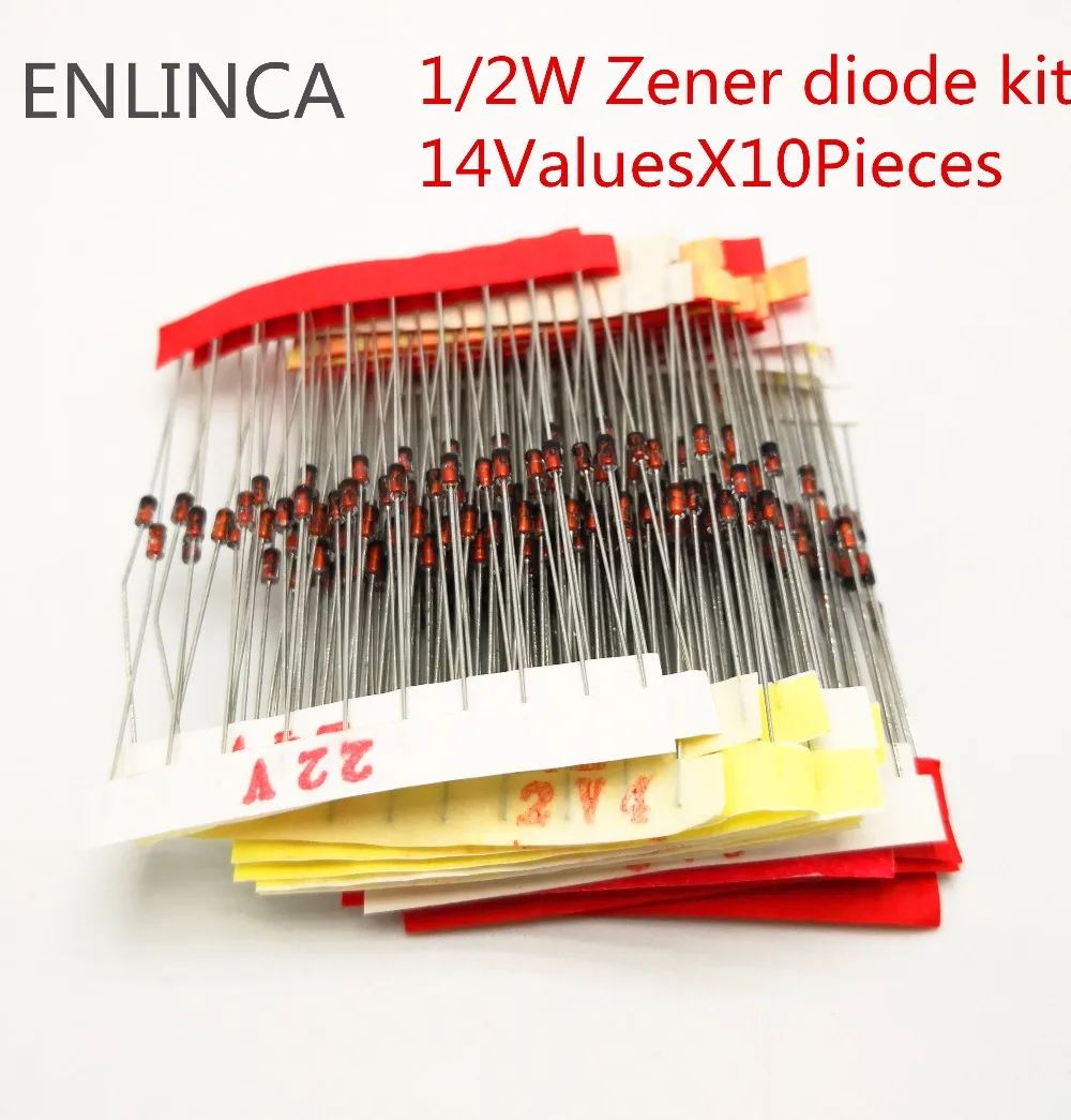 0.5w zener diode kit 14value