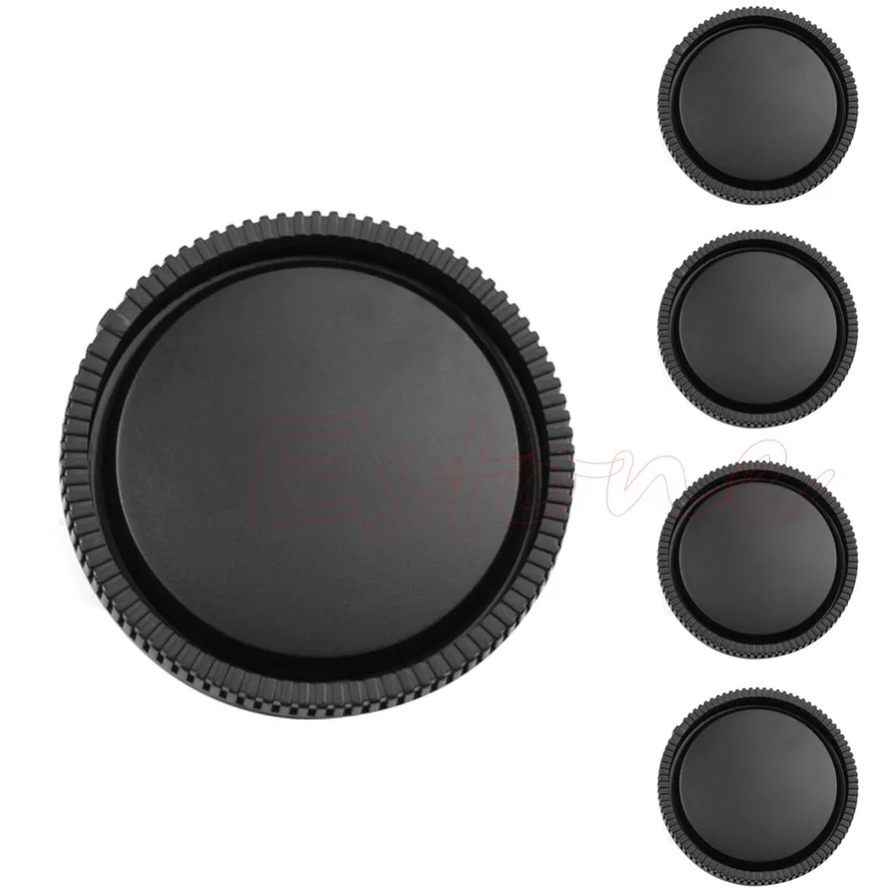 For Canon EOS Camera Body Cover+ Lens Rear Cover Cap For Canon EOS mount for Sony E-Mount NEX-3 NEX-5 Black
