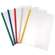 Coloffice 5 шт. Универсальный прозрачный тележка папка File мешка для сбора пыли большой Ёмкость презентационная папка Бумага зажим офисные принадлежности A4