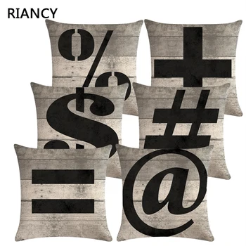 

Symbol Sofa Decorative Cushion Cover Pillow Pillowcase Linen 45*45 Throw Pillow Home Decor Pillowcover 40619