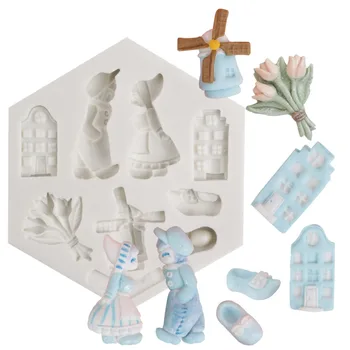 

Free Shipping 18 Lollipop Mold Cooking Tools Silicone Mould Fondant Sugar Bow Craft Molds Diy Cake Decorating