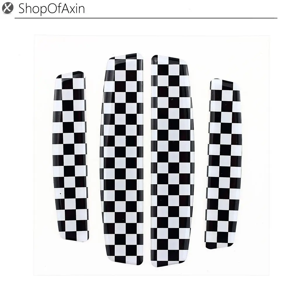 

Pvc Anti-Rub Exterior Car Side Door Edge Protection Trim Sticker Checkerboard Racing Flag for Mini Cooper