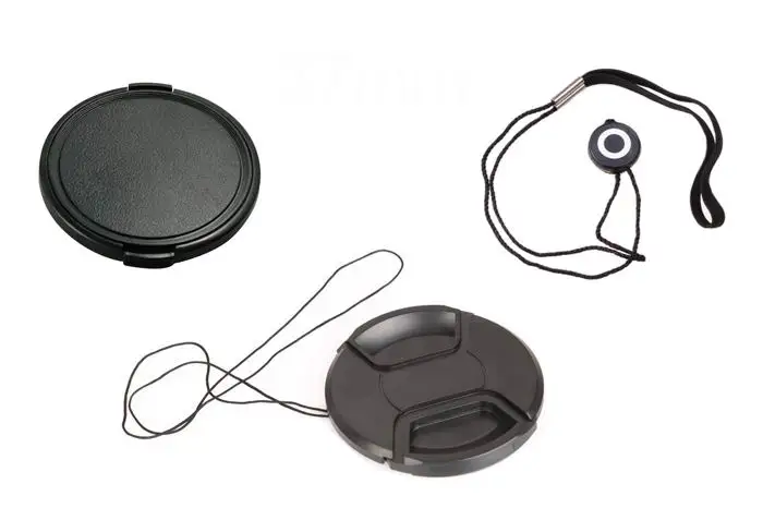 

3 in1 37 39 40.5 43 46mm center pinch Snap-on cap cover + Lens Front Cap cover + lens cap line for camera Lens