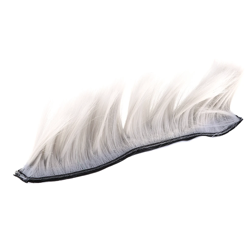 Motorcycle Adhesive Helmet Mohawk Hair Patches Skinhead Costumes Wig Skinhead Wig for Cosplay Costumes Hairpiece