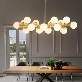 

Nordic creative personality dining room bedroom bar glass Pendant light