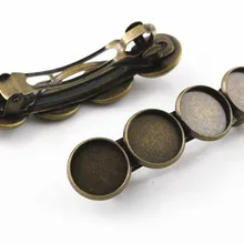 5 шт., 12 мм, с 4 камеями, высокое качество, бронзовое покрытие, медный материал, заколка для волос, заколка для волос, основа, установка, кабошон, камея, J6-24