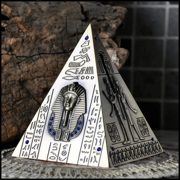 Креативный античный бронзовый древний Египетский Пирамида накопительный горшок супер тонкое украшение Копилка креативный копилка