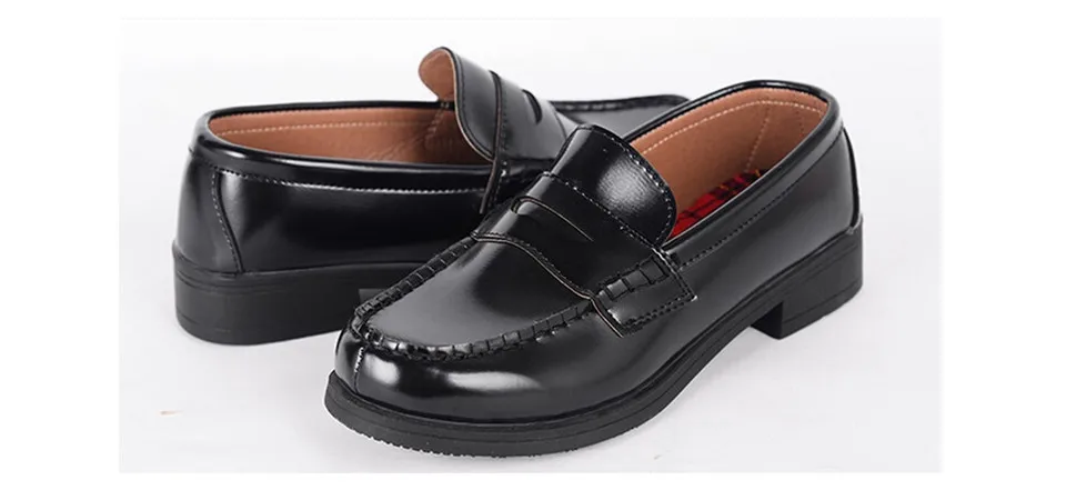 LIN KING/винтажная Студенческая форма JP; женская весенняя обувь для костюмированной вечеринки из искусственной кожи; обувь с круглым носком на квадратном каблуке