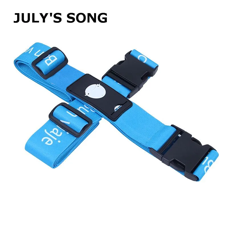 JULY'S SONG съемный багажный ремень, полиэстер, поперечный ремень, сумка, ремень для путешествий, две модели, полезные аксессуары для путешествий