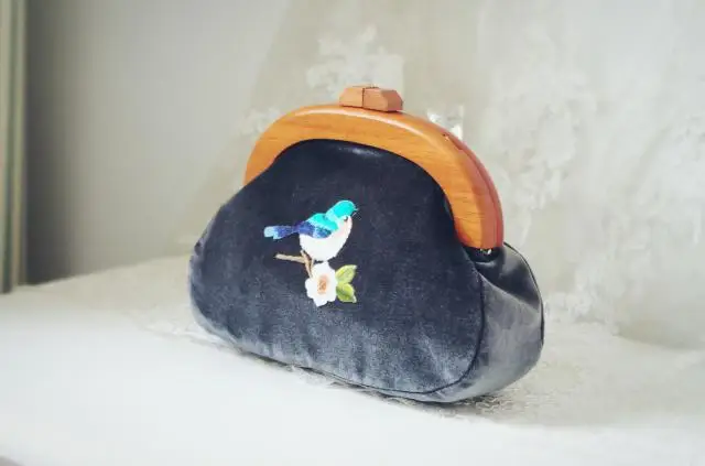 LilyHood 2020 Женская бархатная маленькая сумка ручной работы с вышивкой винтажная
