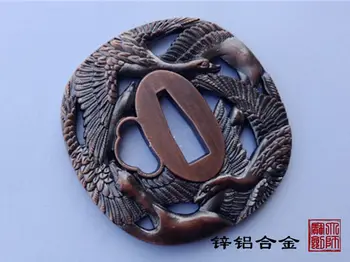 

Rare Fitting Alloy TSUBA Bamboo For Japanese Samurai Sword Accessory Katana