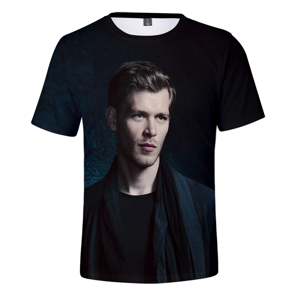 Лидер продаж футболка с 3D принтом Niklaus Mikaelson классические повседневные футболки
