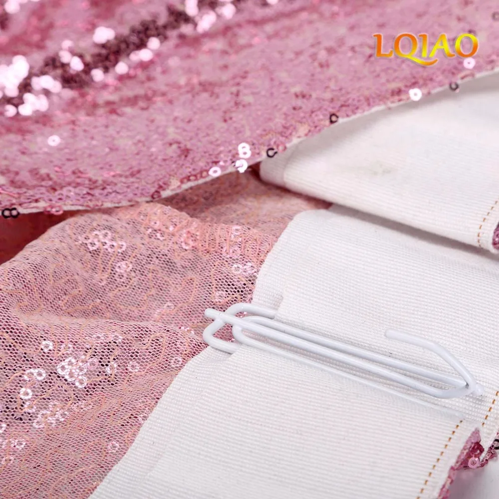 Pink Gold sequin backdrop-005