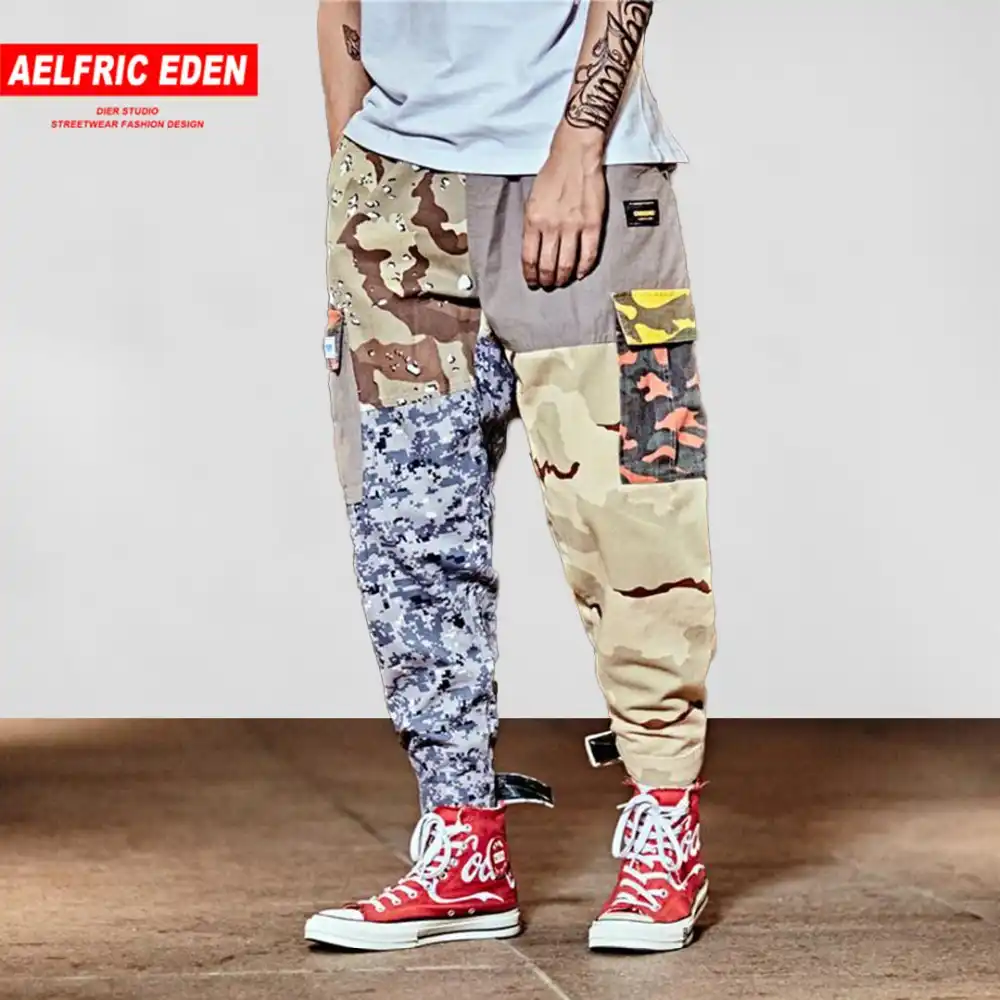 vintage colorful camo pant