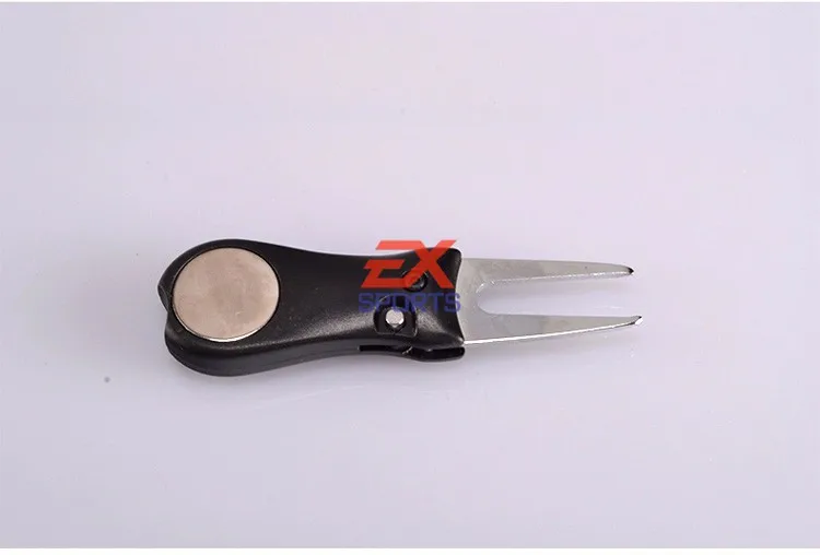 Golf Pitch Divot Repair Switchblade Tool Mark Green with Ball Marker (2)