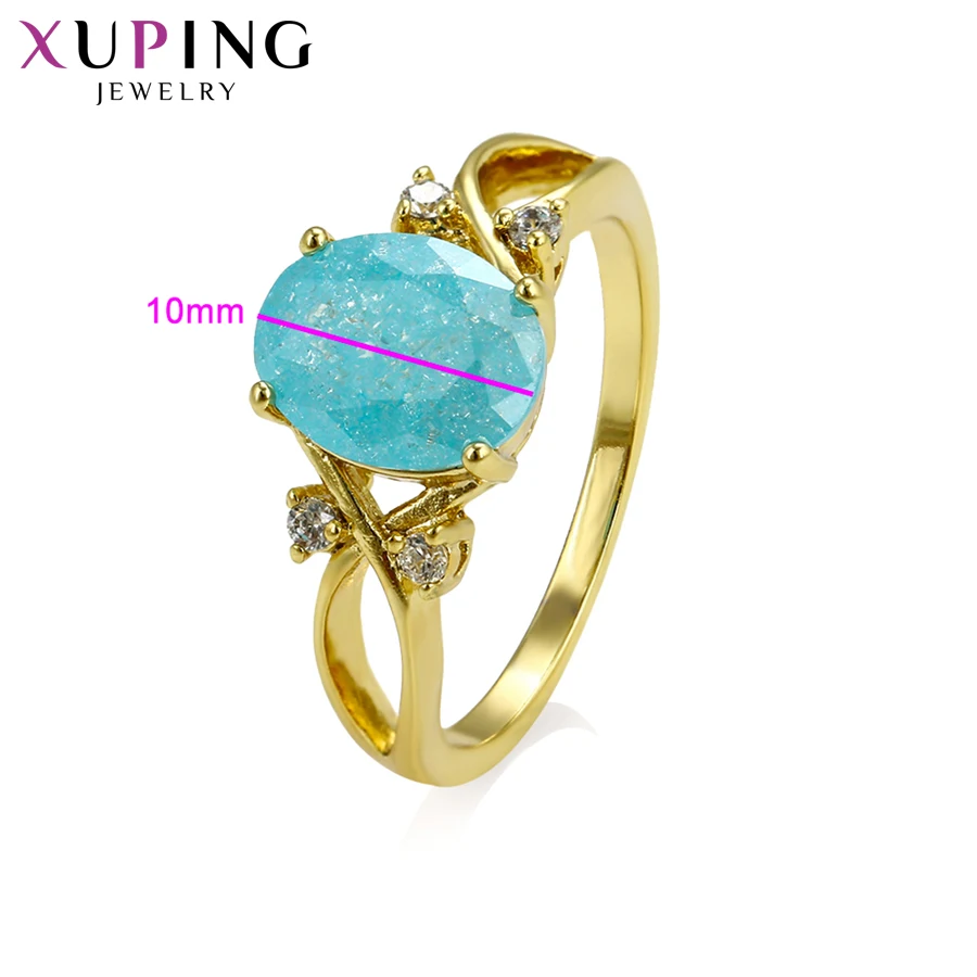 Xuping древний/Королевский кольцевой светильник, желтый цвет, покрытый ледяным камнем, ювелирные изделия для женщин, подарки на Рождество S79, 3-15156