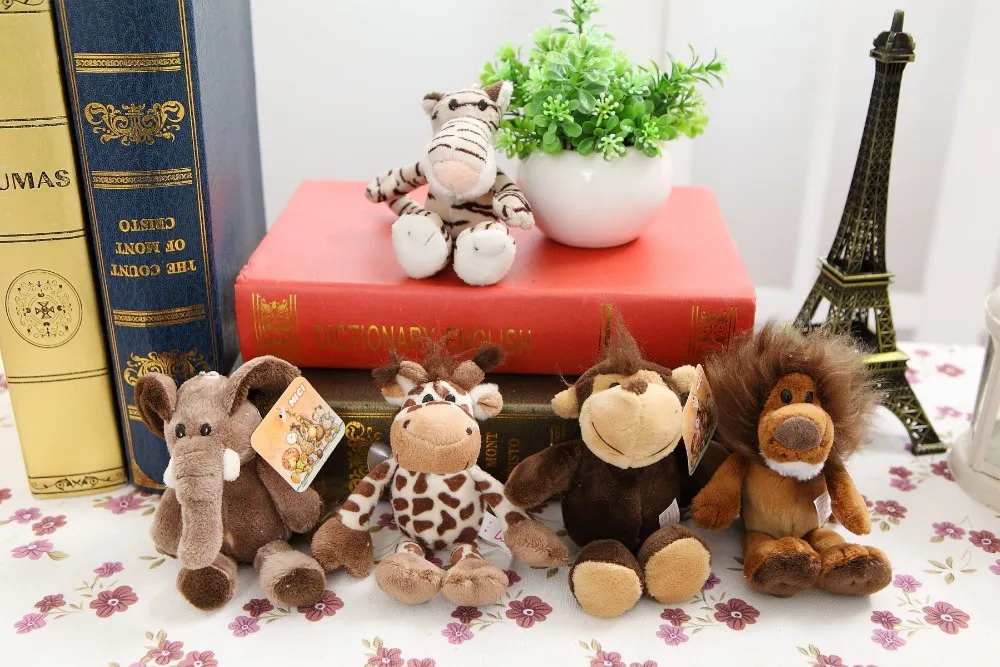 15 см Новый NICI Jungle Brother плюшевый кулон милый брелок для ключей мини льва плюшевая