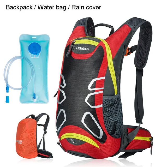 Сумка на плечо для велосипеда, ультралегкий спортивный рюкзак для верховой езды MTB, гидратационный рюкзак 15л для велосипеда, велосипедный рюкзак, без сумки для воды - Цвет: as picture