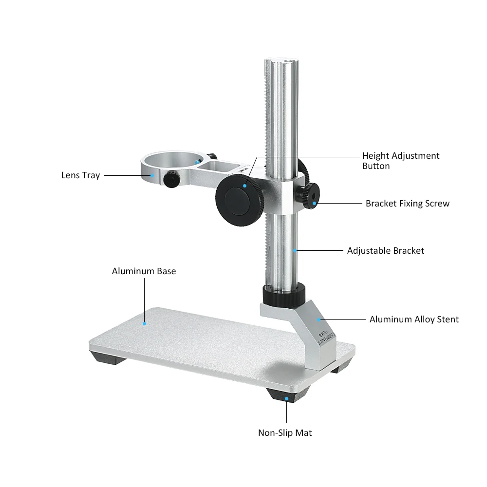 Микроскоп Алюминиевый сплав Стенд Портативный USB цифровой электронный настольные микроскопы Кронштейн Держатель для G600 серии микроскоп